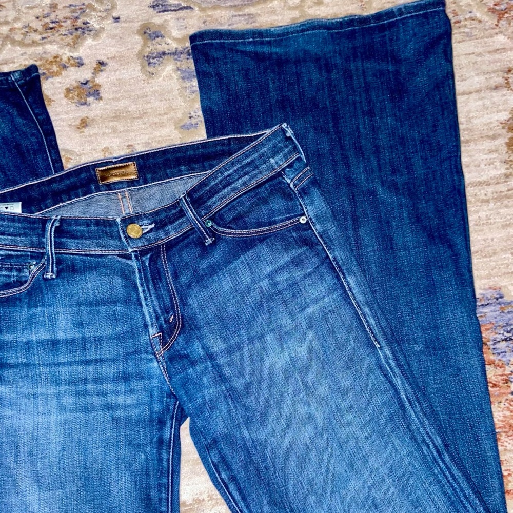 MOTHER The Wilder Love Potion Number 9 Dark Wash Flare Leg Jeans Size 29 - Picture 3 of 8